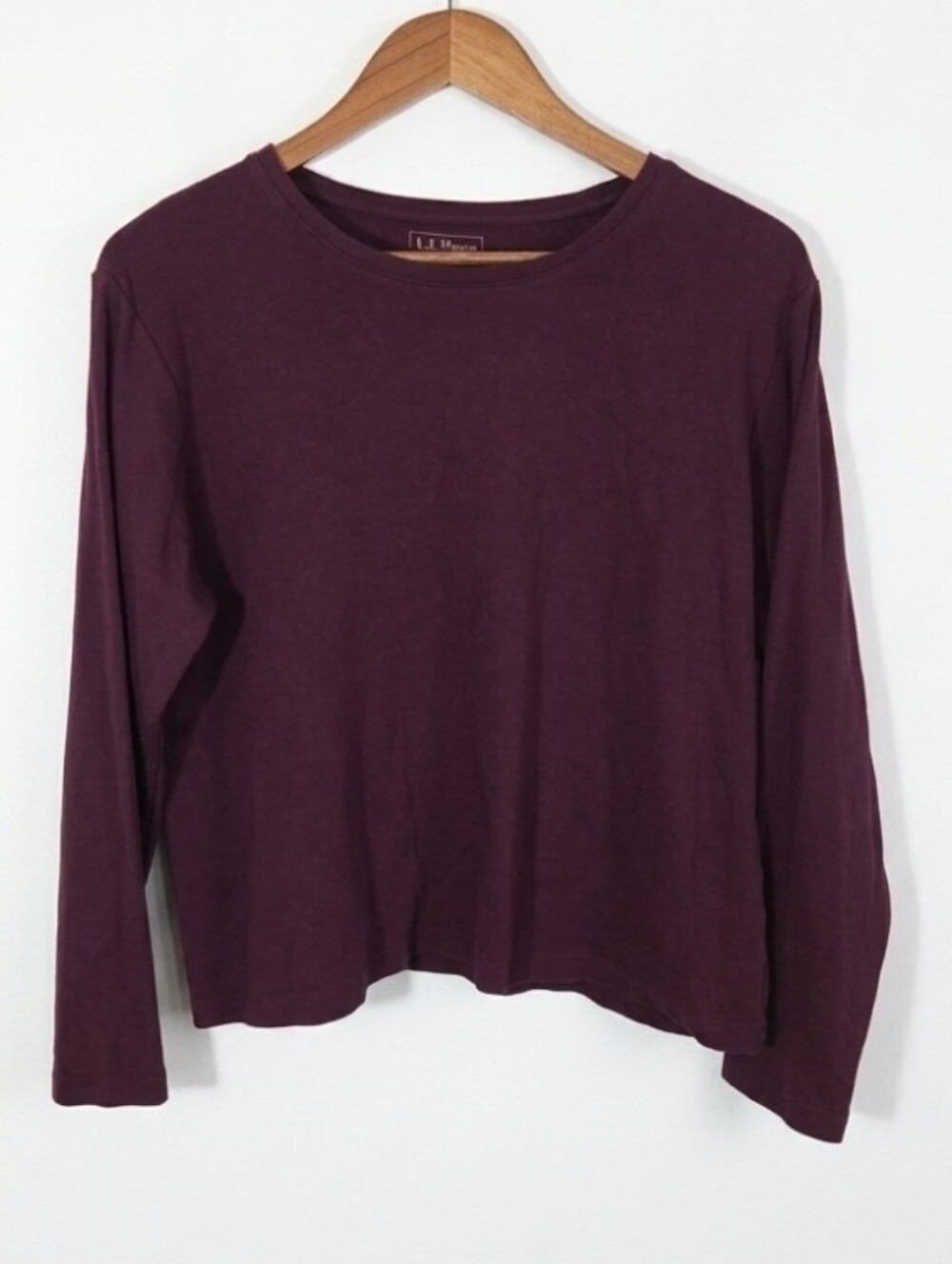 L.L. Bean maroon long sleeve top